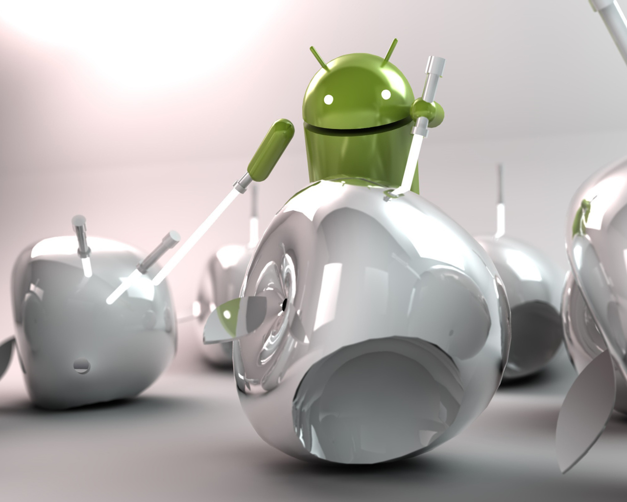 Андроид Apple и световые мечи