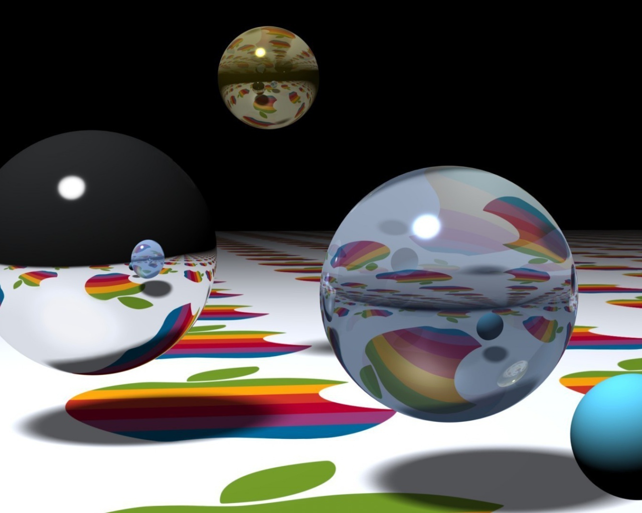 Apple с шарами