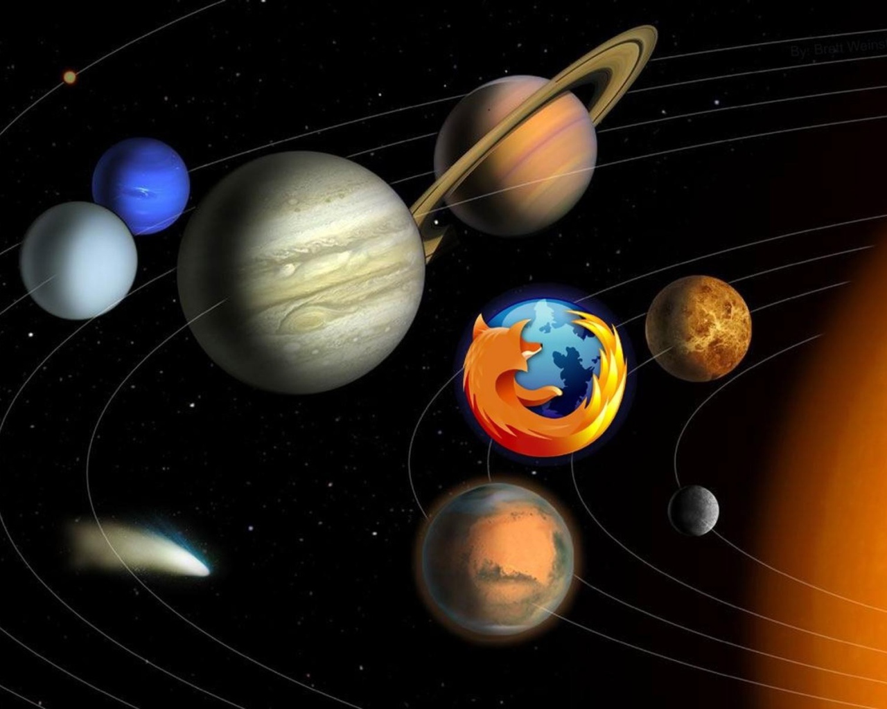 Firefox в солнечной системе
