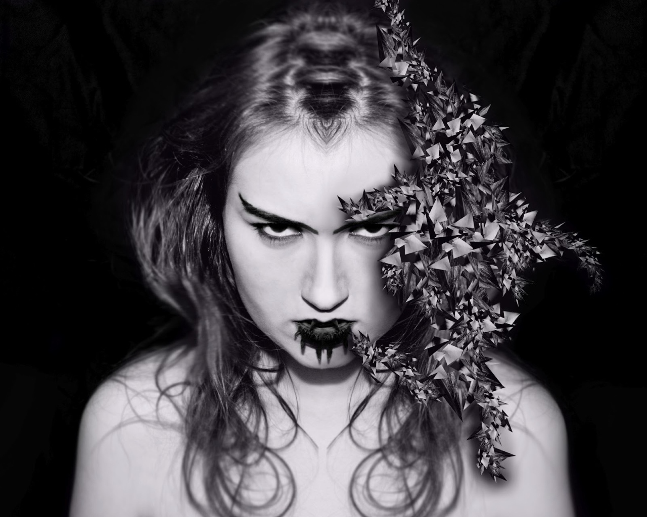 Креативная фотография девушки