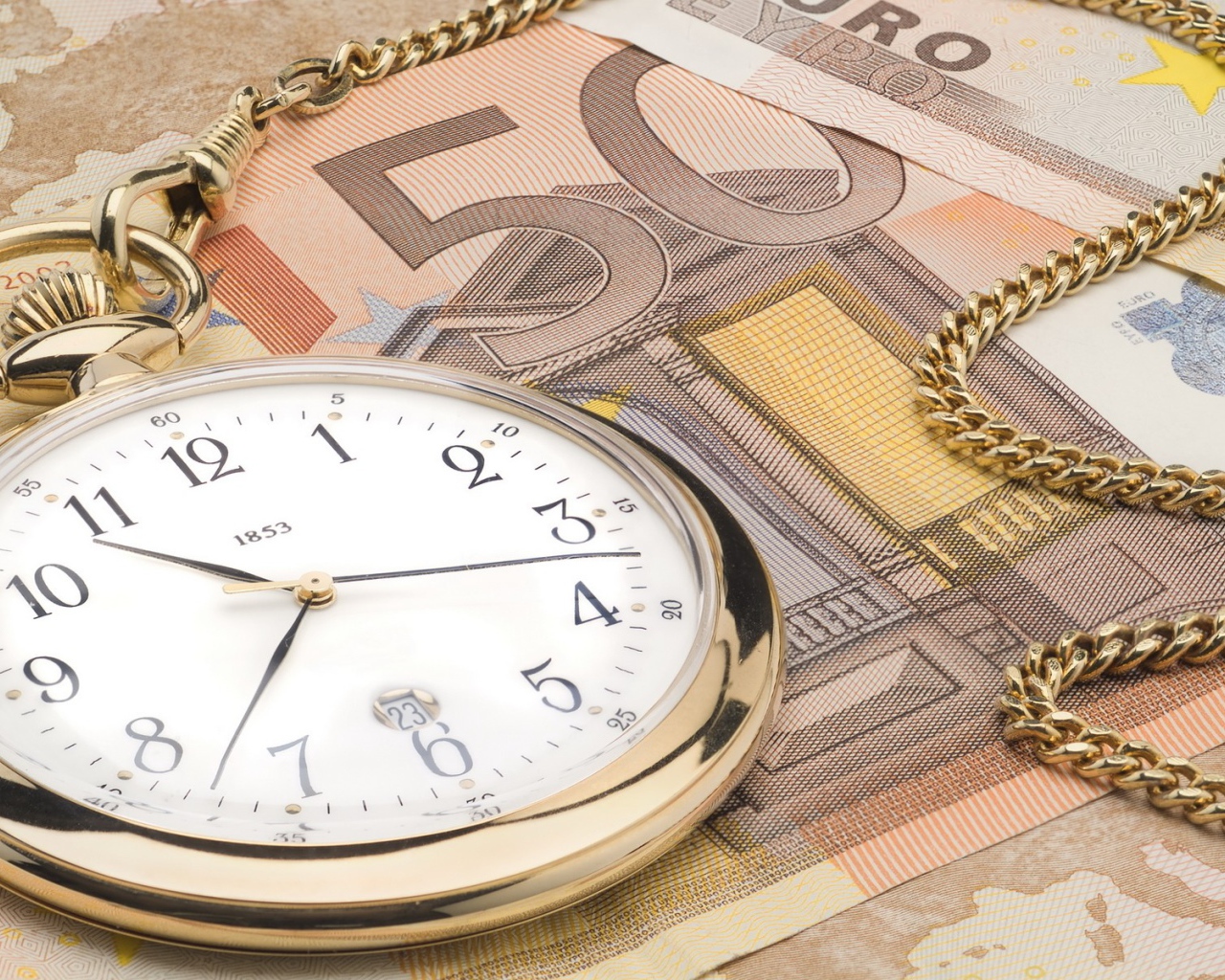 Золотые часы и деньги