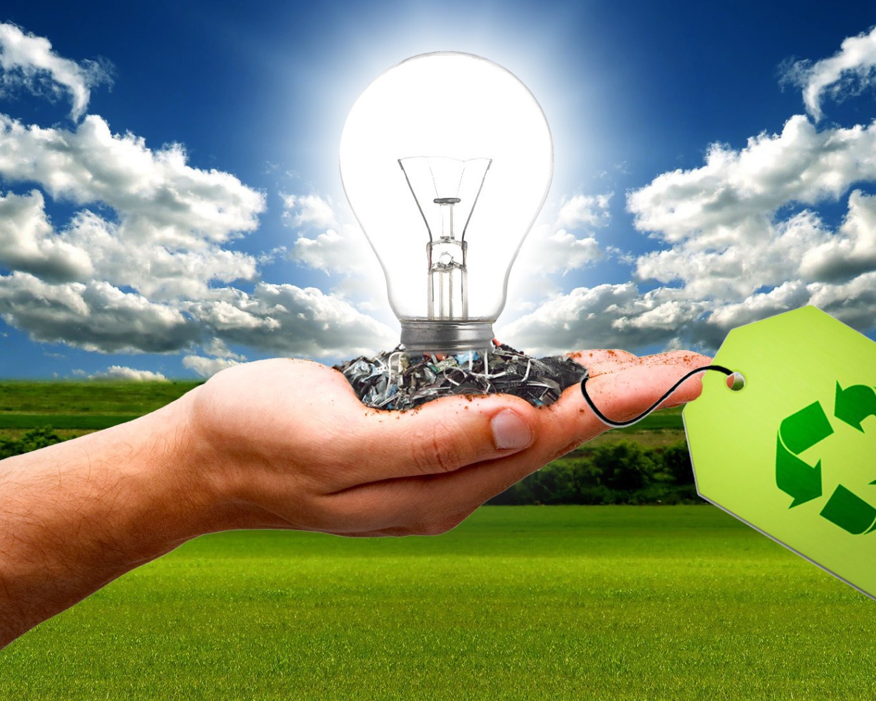 Лампа на руке