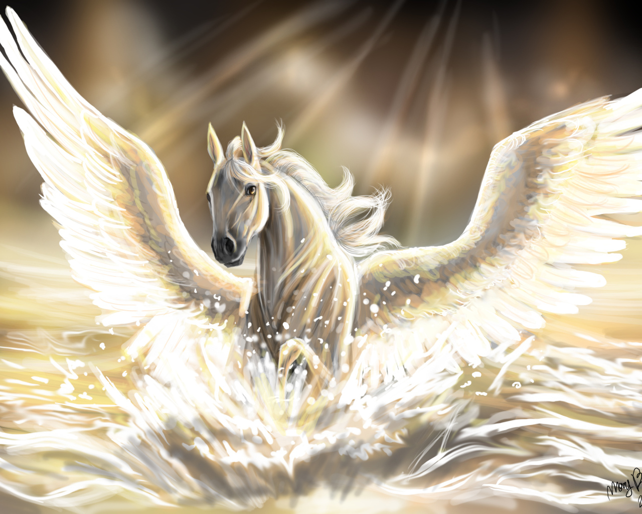 Лошадь с крыльями