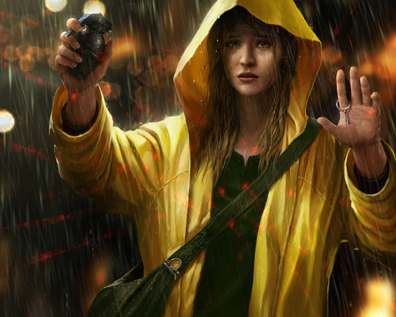 Девушка с гранатой