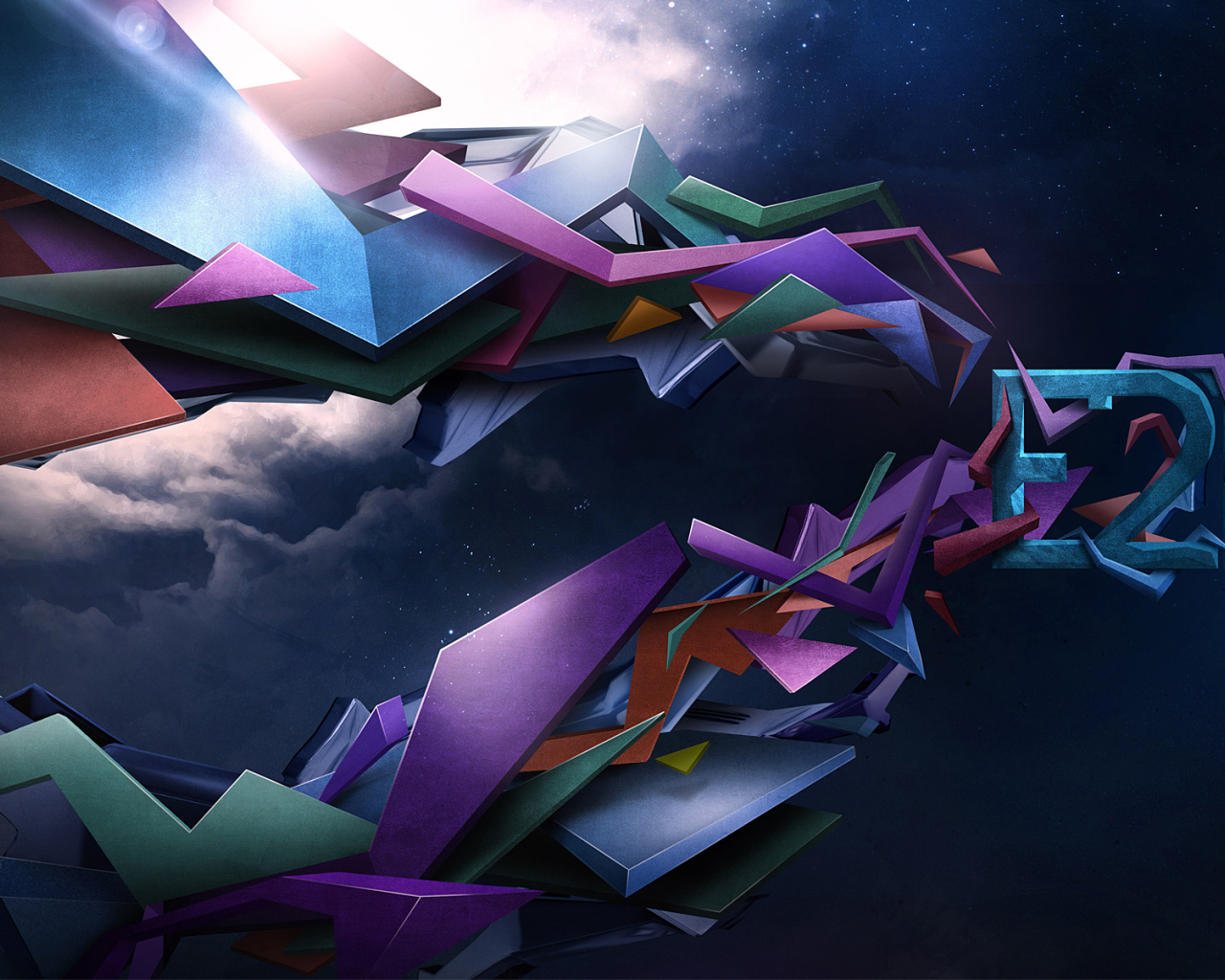 Абстракция с облаками