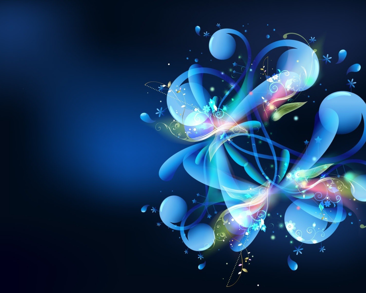 Абстракция с цветами