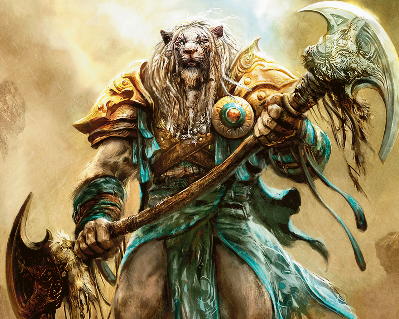 Человек с головой льва