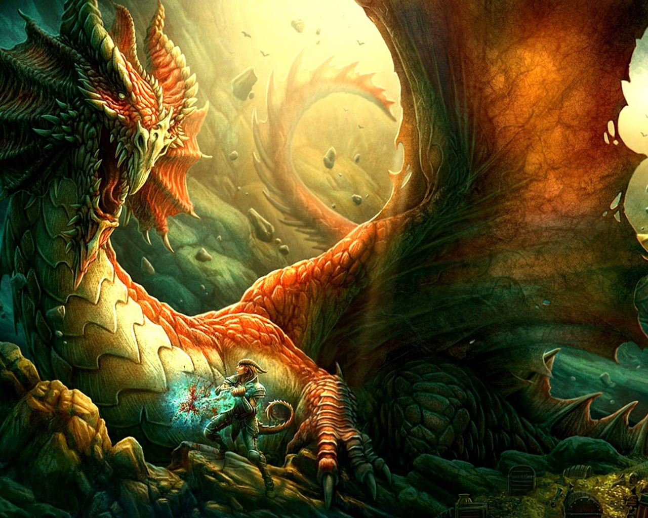 Дракон охраняет сокровища