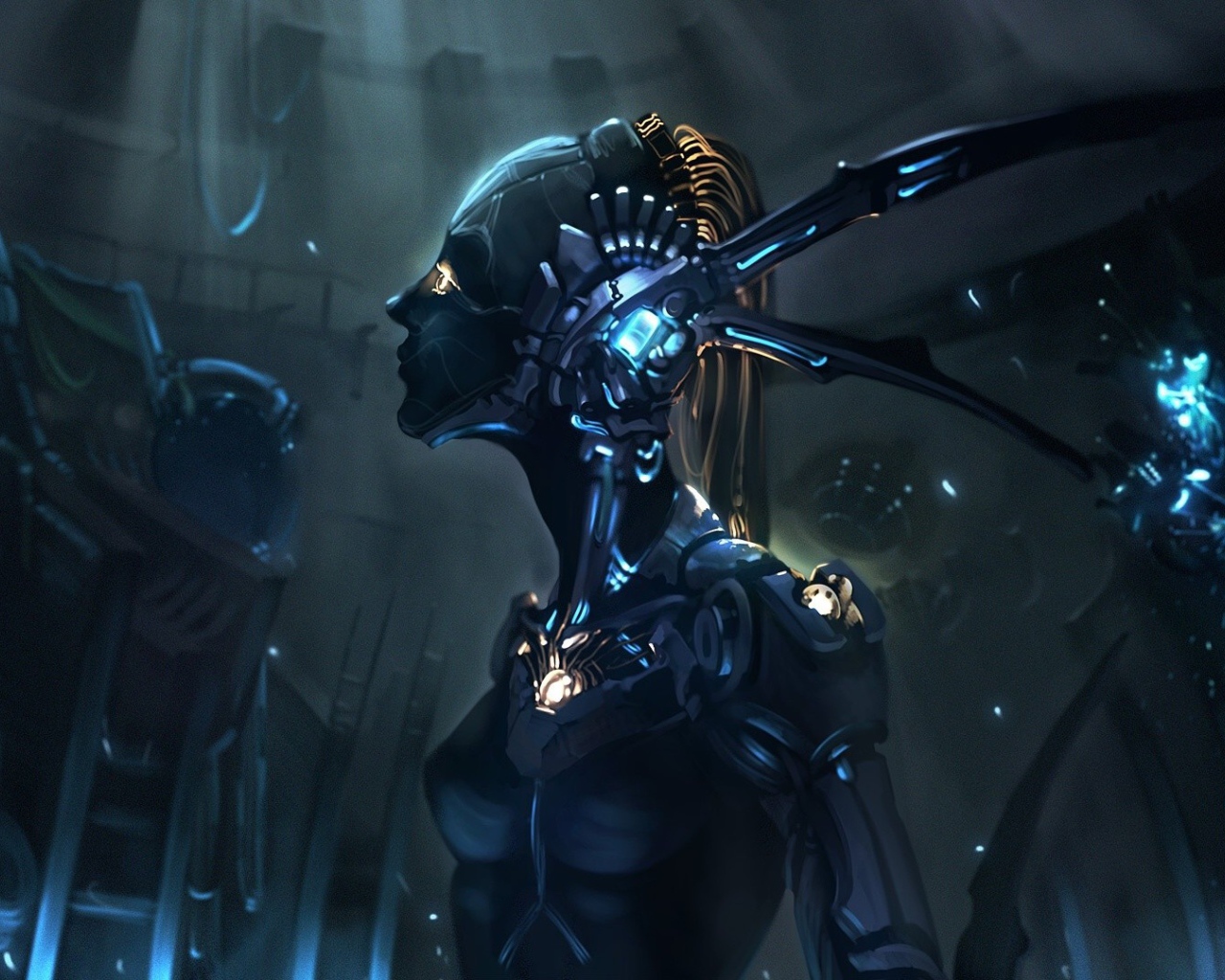 Фантастическая девушка робот