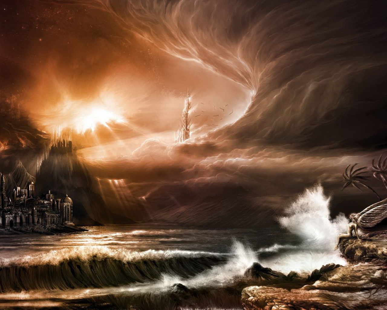 Фантастический морской пейзаж