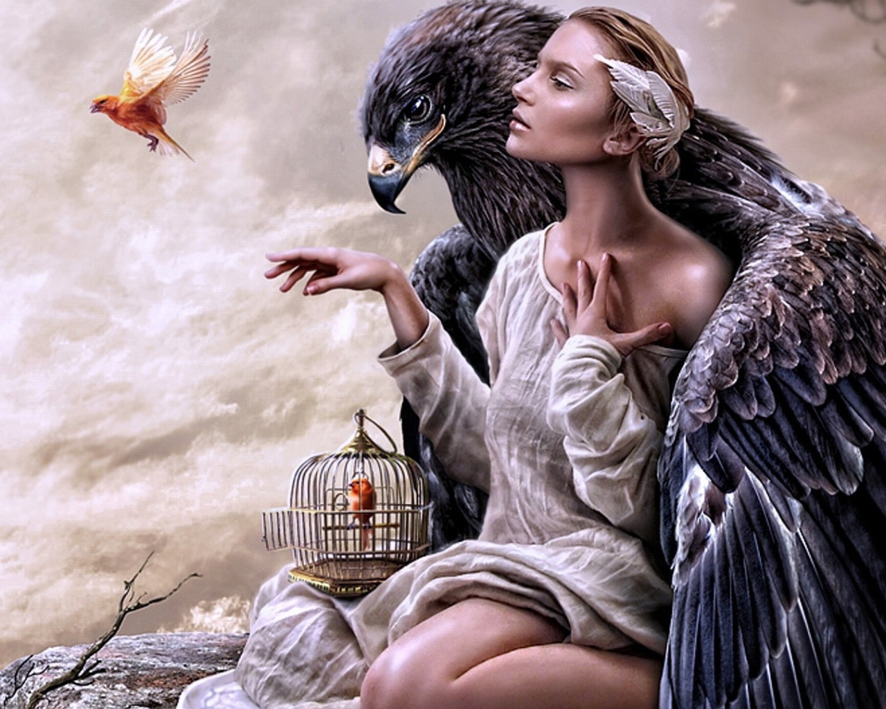 Фантазия с птицами