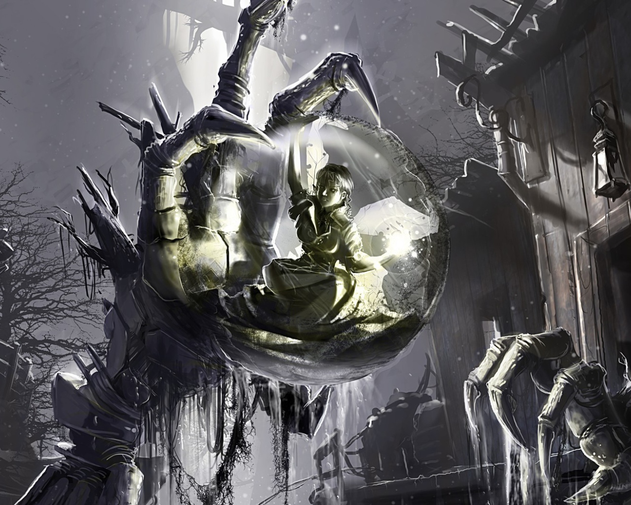 Девочка в стеклянном шаре