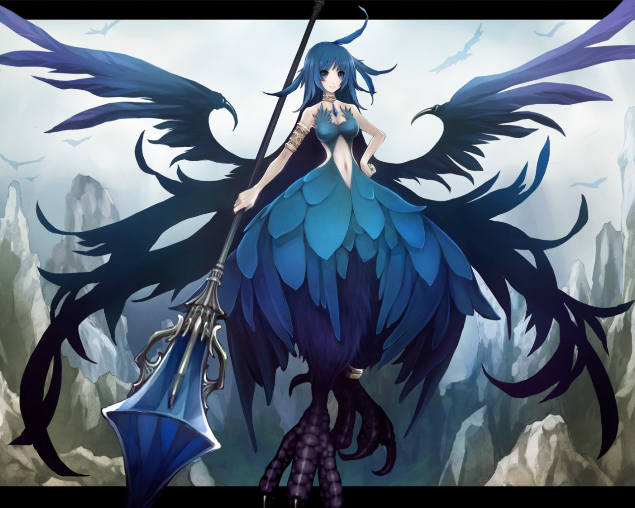 Человек синяя птица