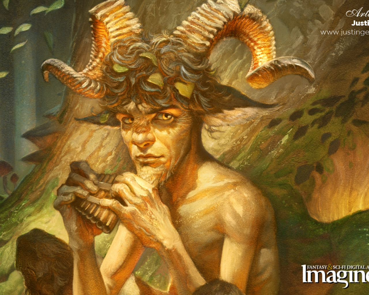 Человек с рогами