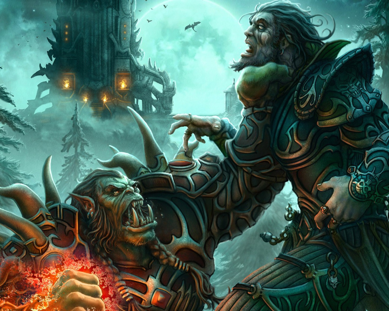 Чудовище с большими клыками