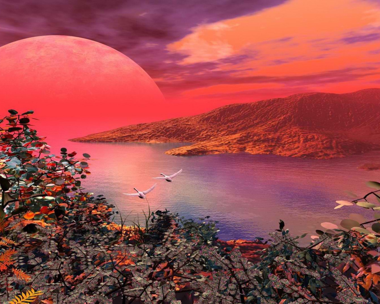 Красная планета на горизонте