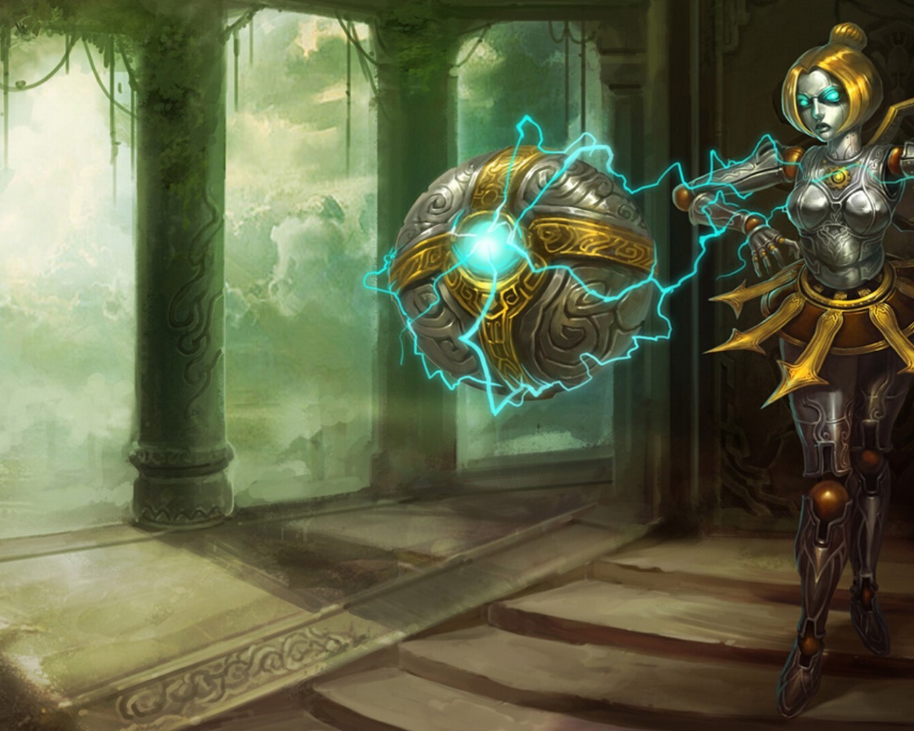 Робот идет по лестнице