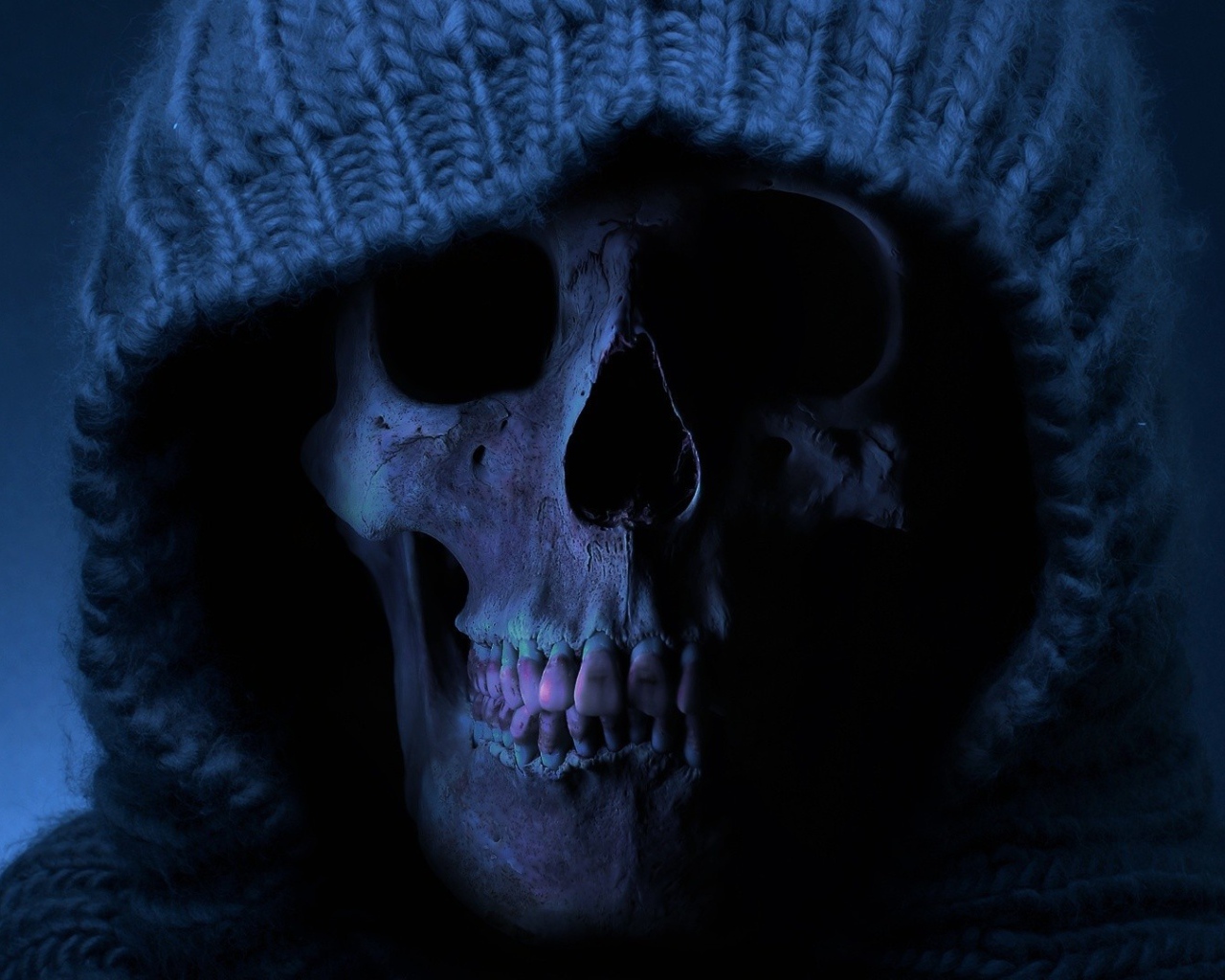 Череп в свитере