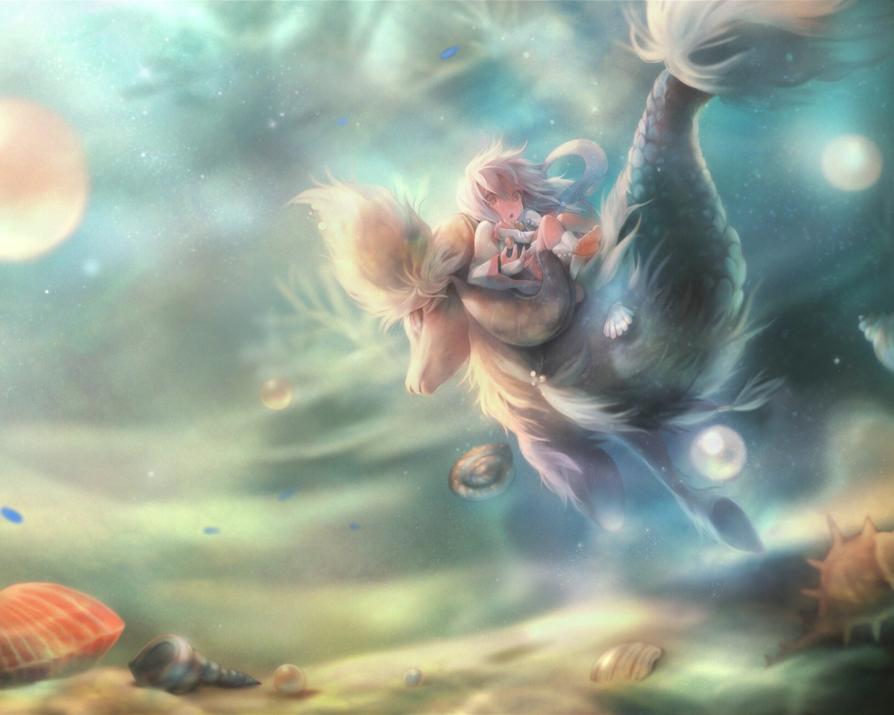 Девочка в подводном царстве