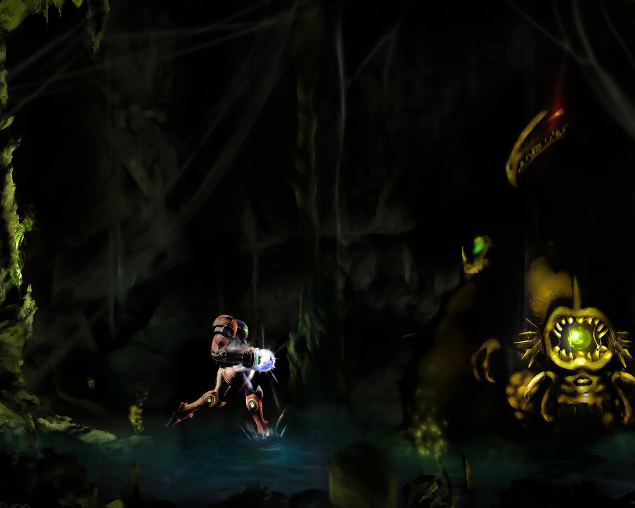 Робот бежит с фонарем