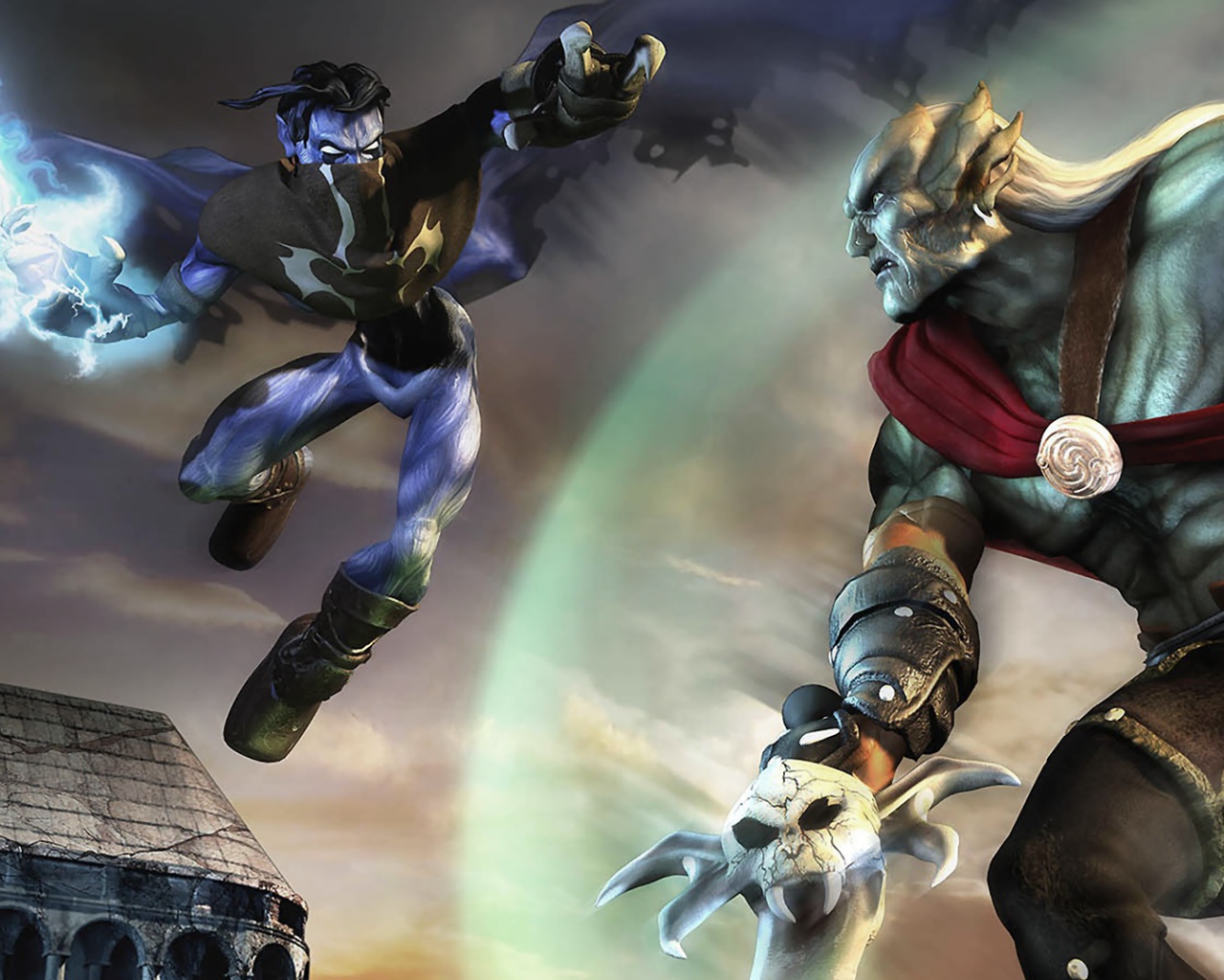 Два монстра дерутся