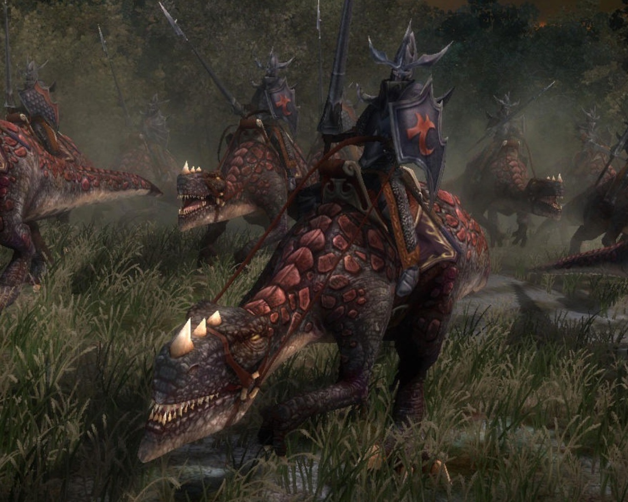 Воины на динозаврах