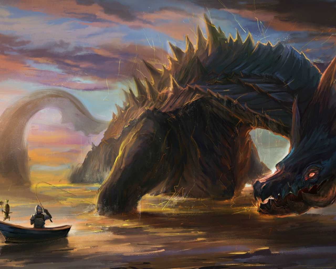 Поймал дракона