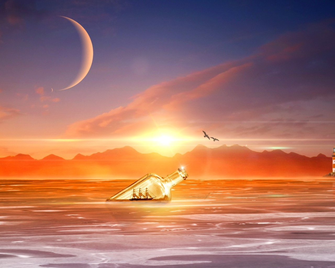 Фантазия с бутылкой