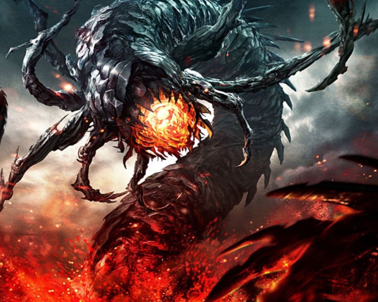 Огненное чудовище