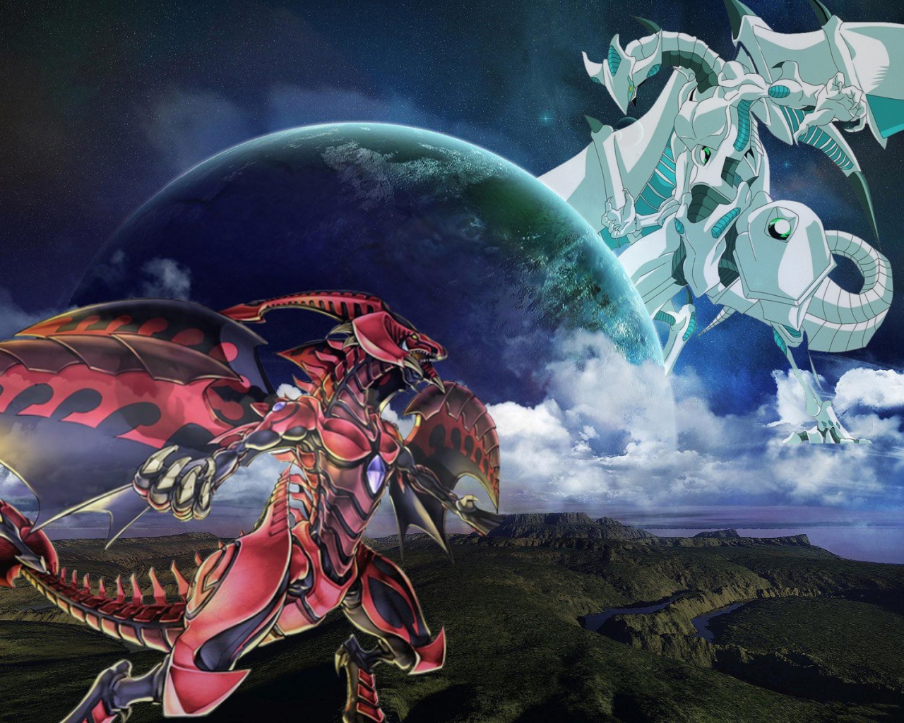 Красный и белый дракон