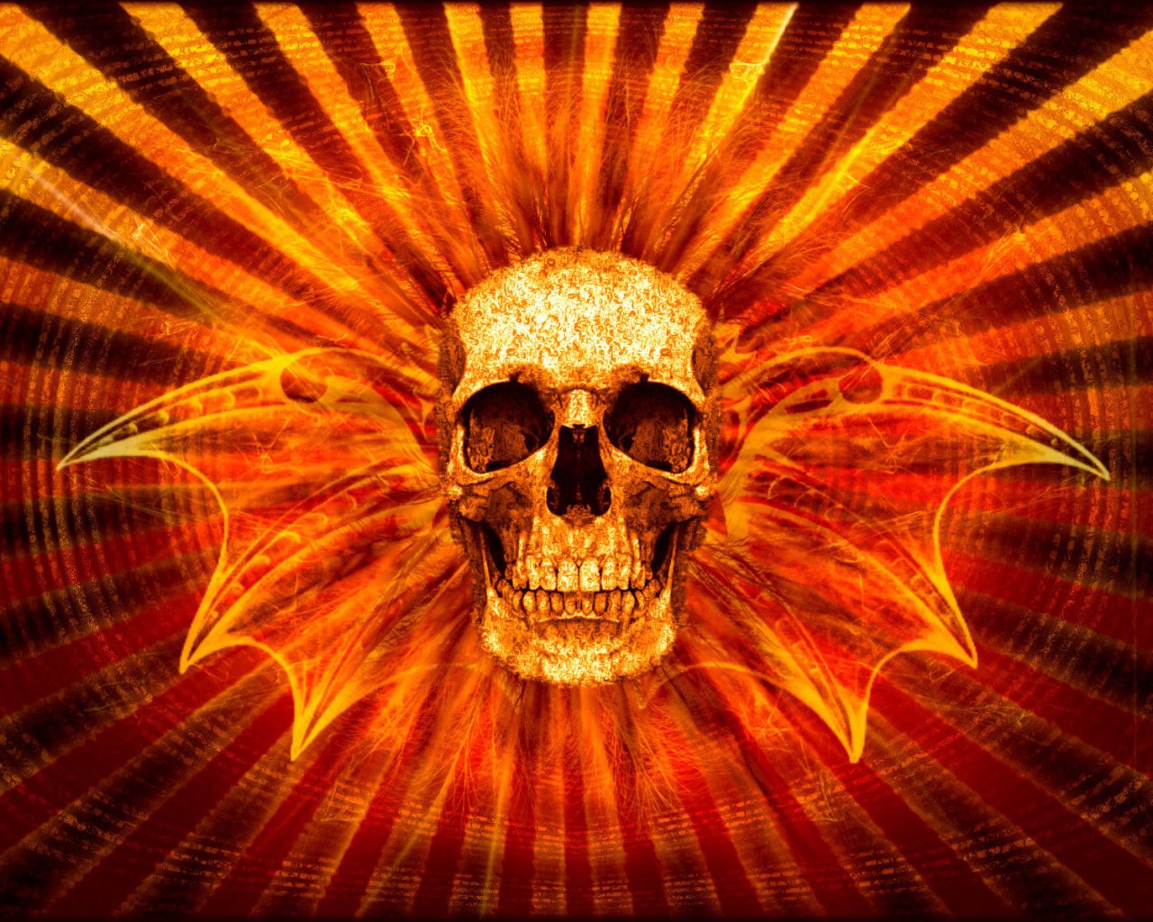 Череп с крыльями