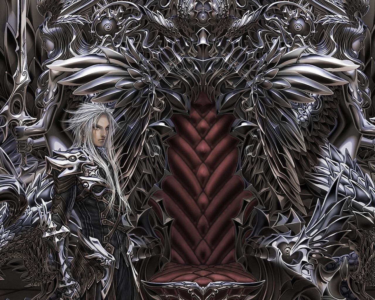 Воины охраняют трон