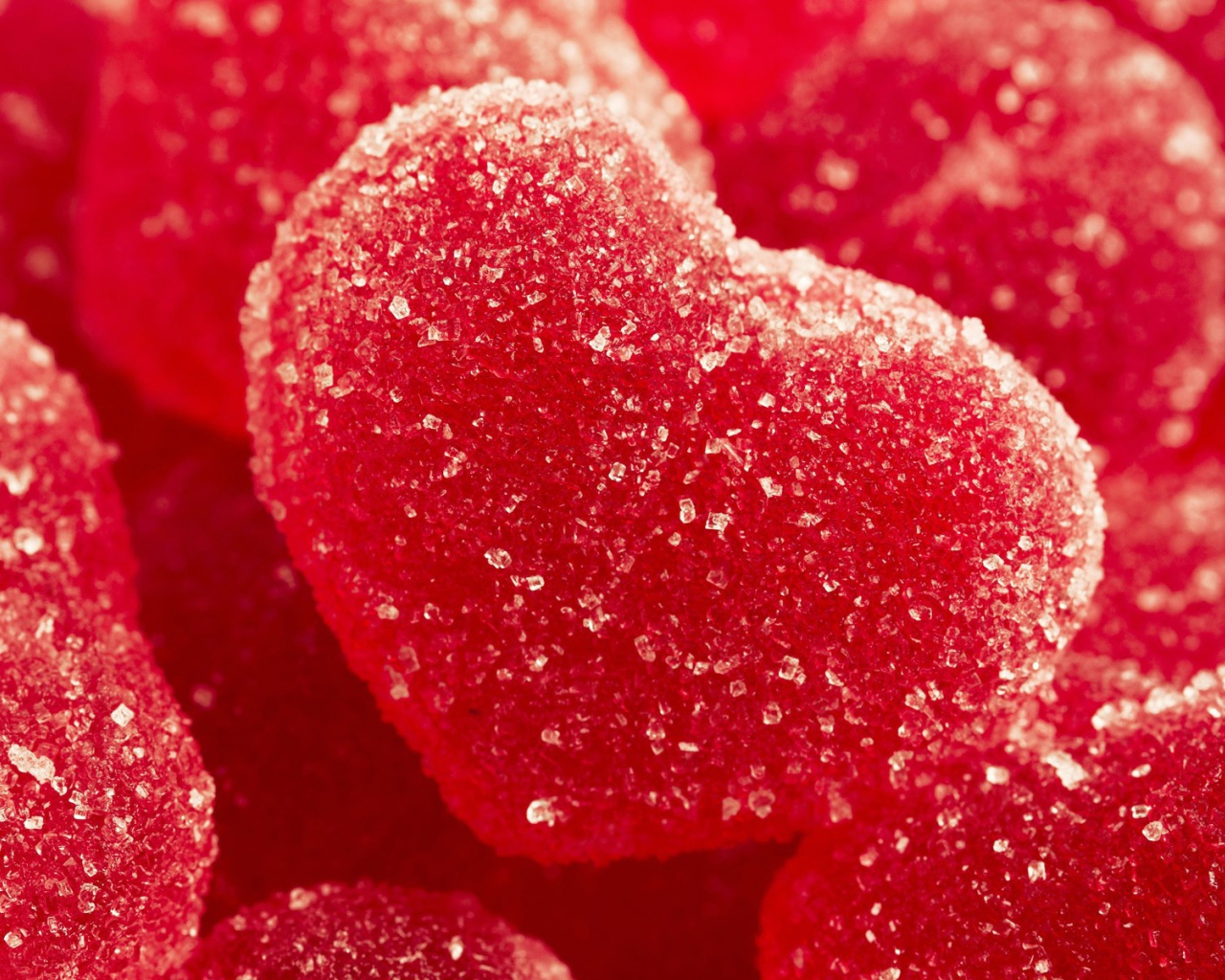 Сердечки посыпанные сахаром