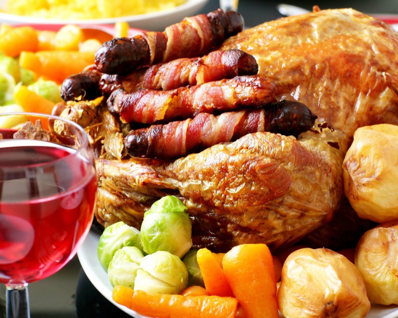 Курица с вином