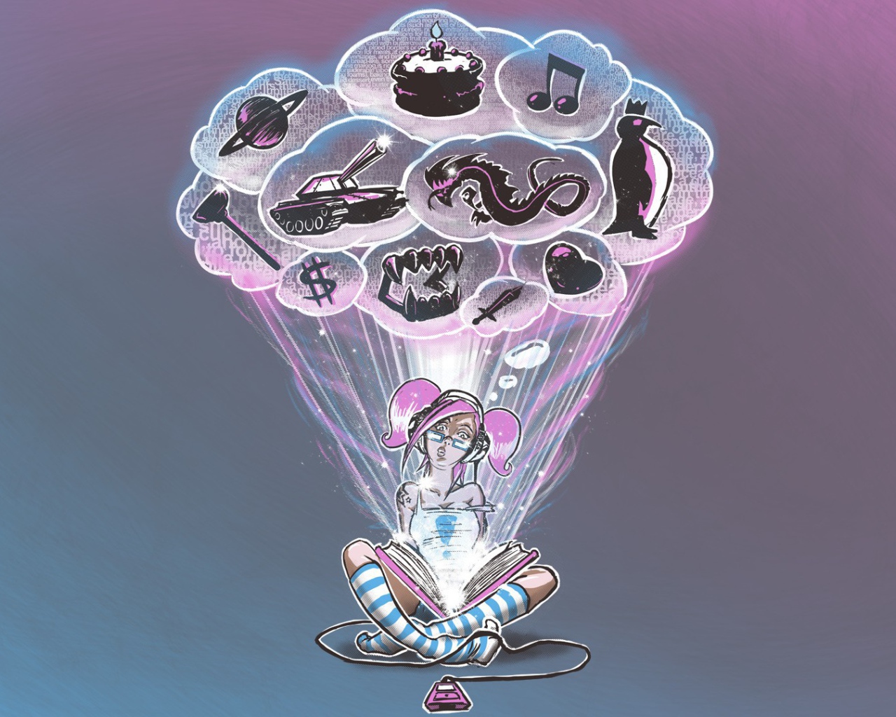 Это все , что у девочки в голове