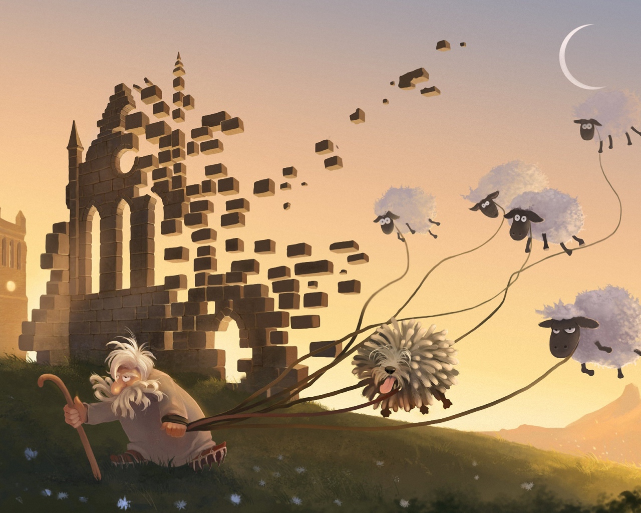 Старик с летающими овцами