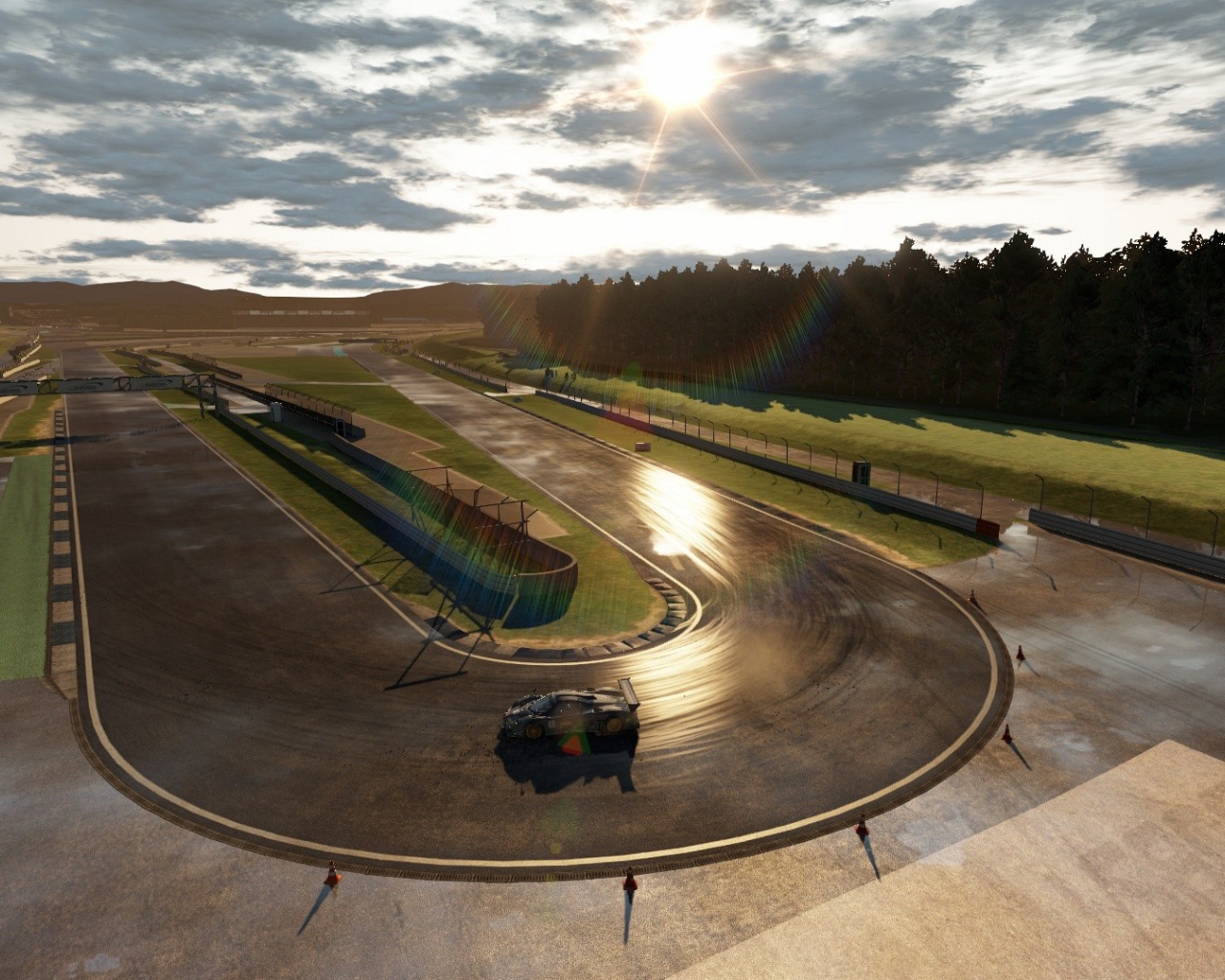 Гоночный трек из видео игры