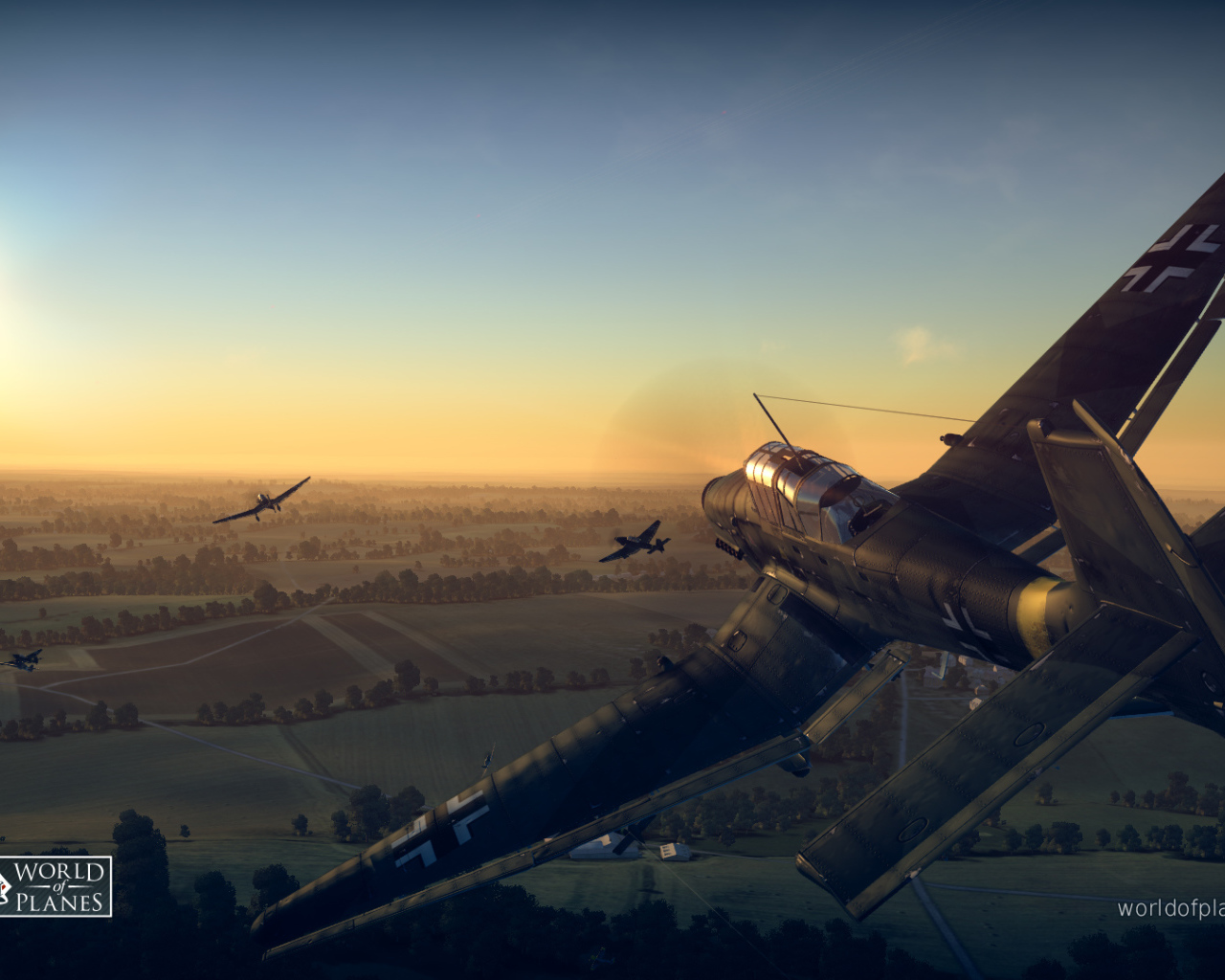 Истребитель из игры War Thunder