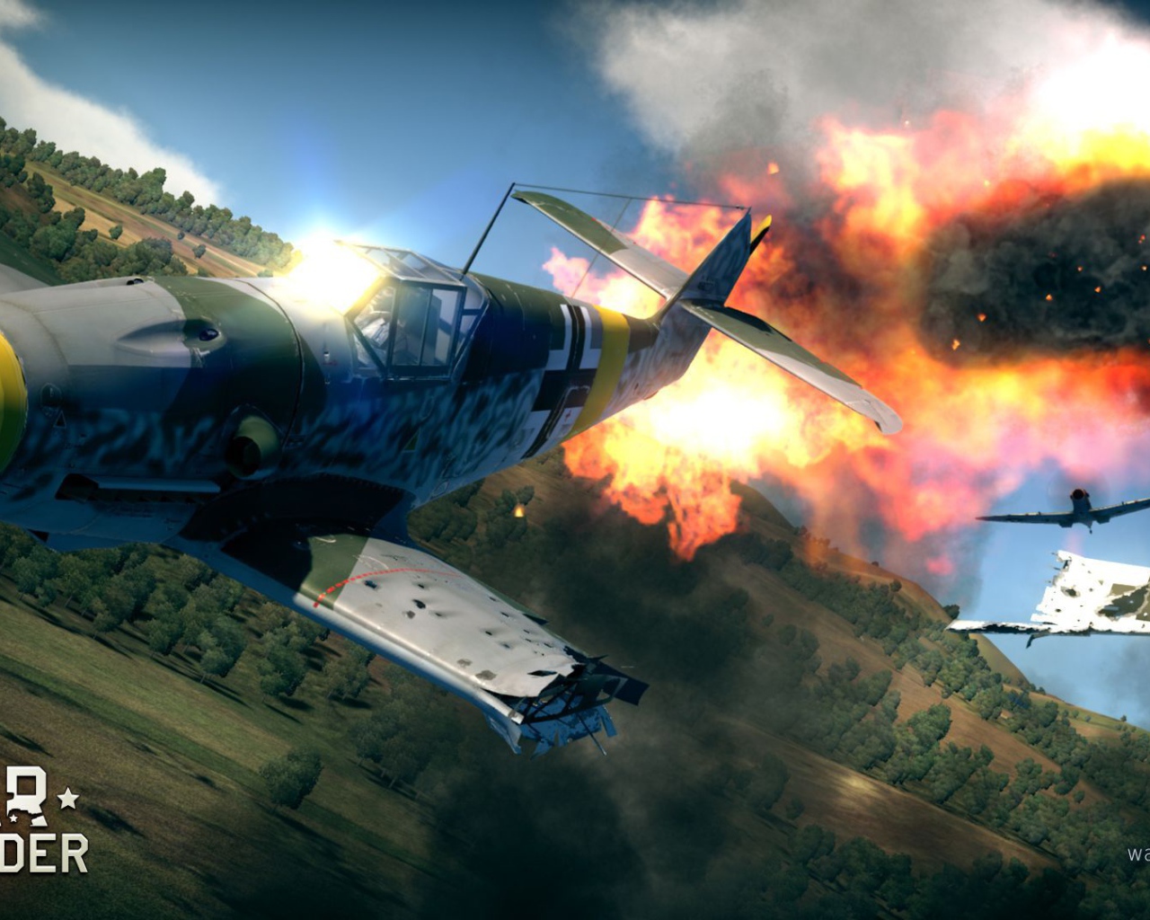 War Thunder Самолет рушится