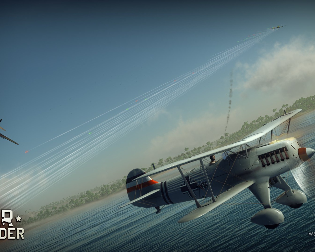 War Thunder Пролет над морем