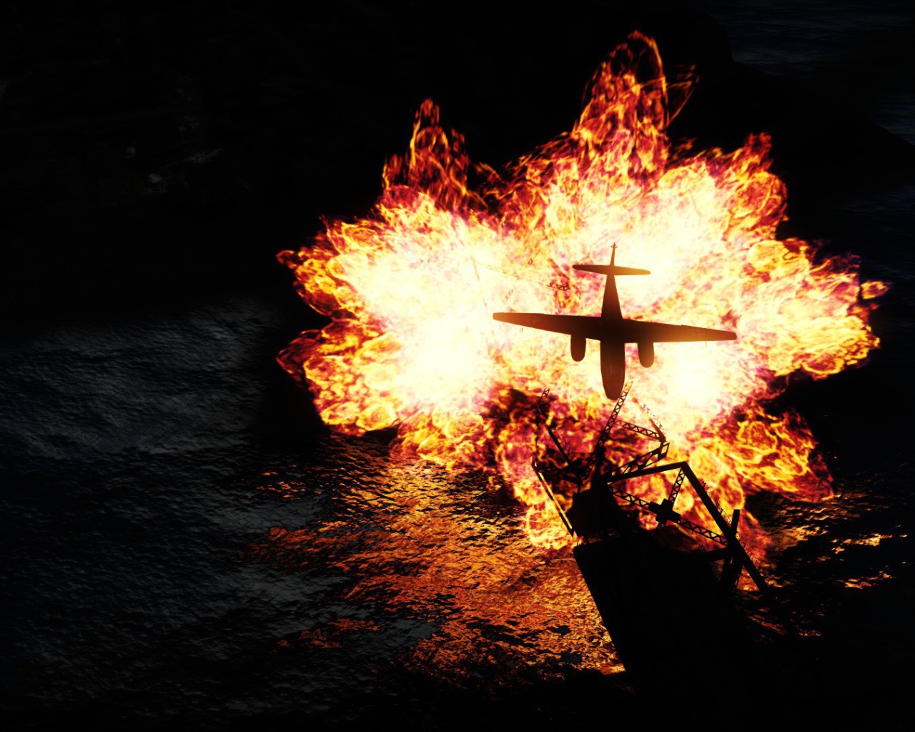 War Thunder самолет горит