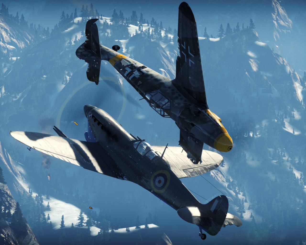 War Thunder самолеты в горах