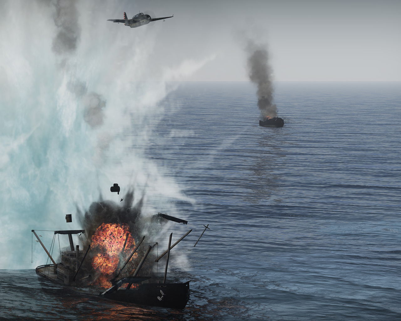 War Thunder корабль уничтожен