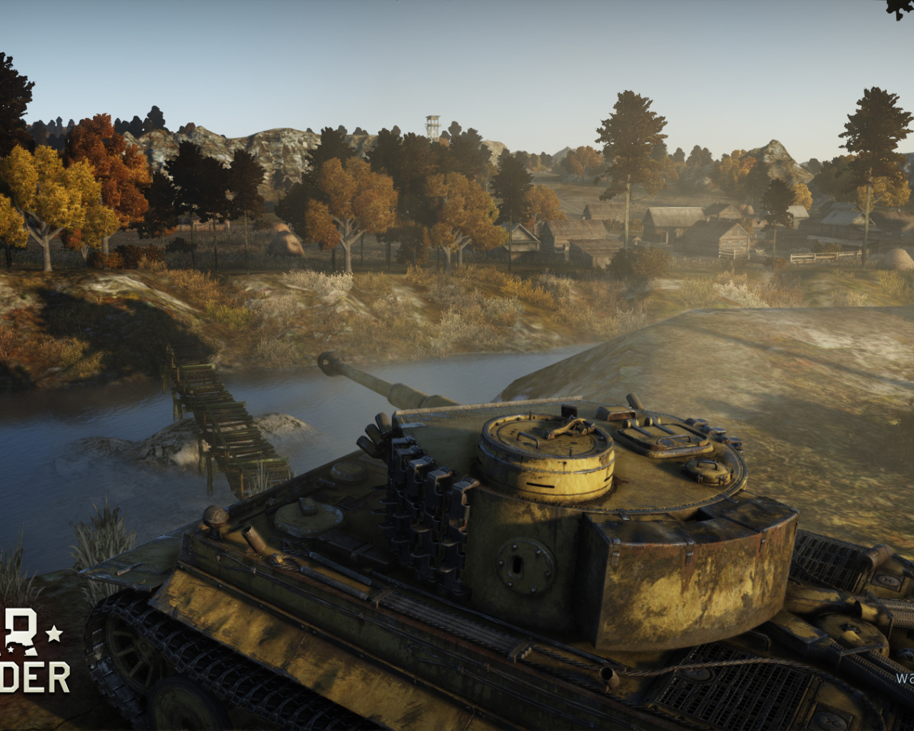 War Thunder танк держит позицию