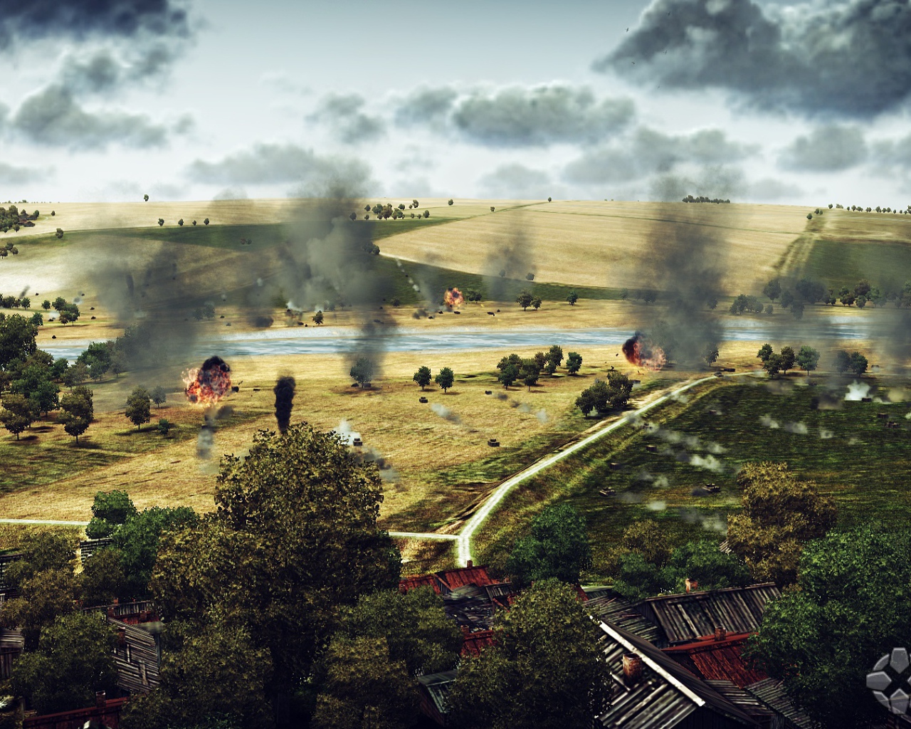 War Thunder пейзаж битвы