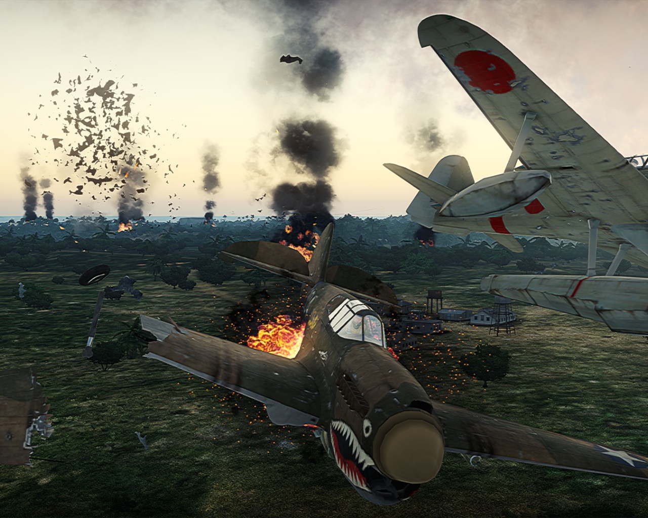 War Thunder самолет падает