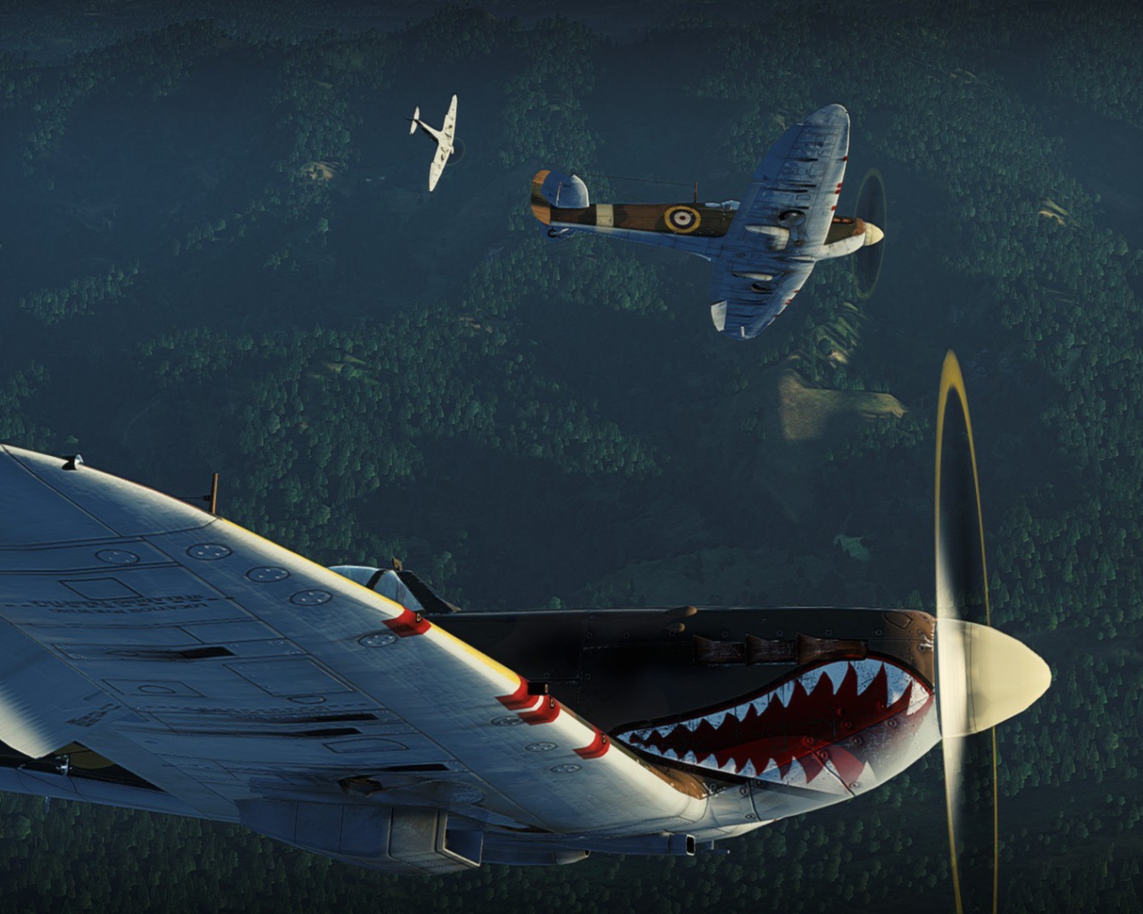 War Thunder самолет с челюстями