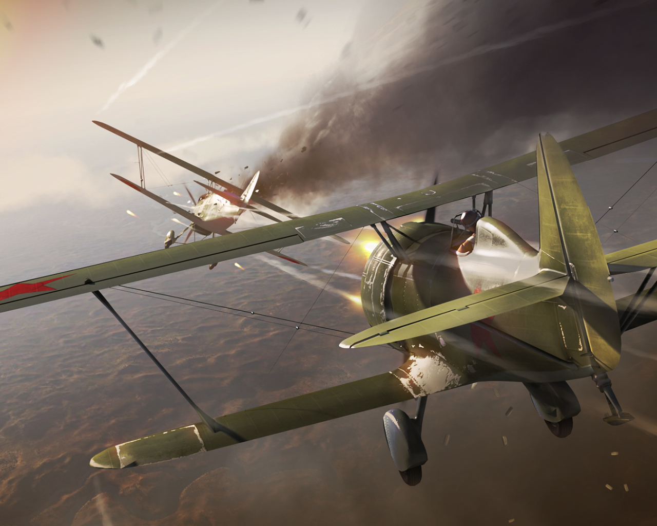 War Thunder два самолета сражаются