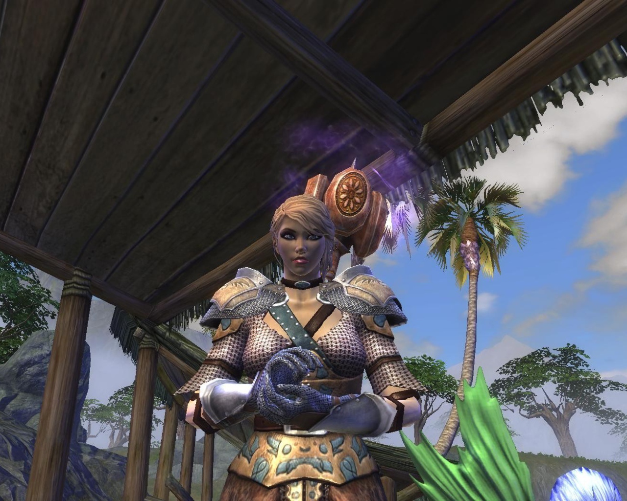 Девушка воин из видео игры