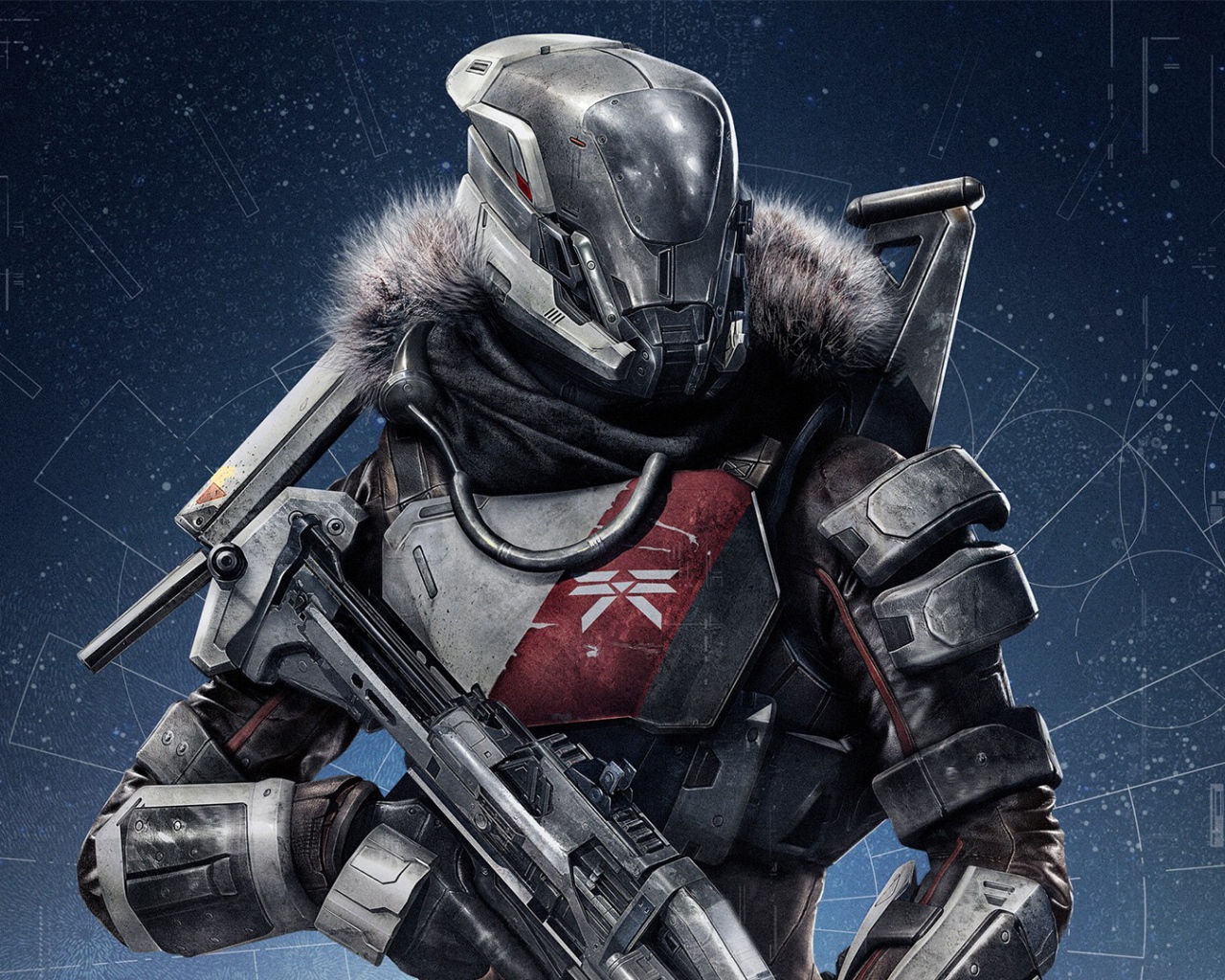 Робот с меховым воротником